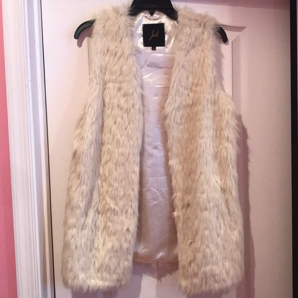 Faux fur vest